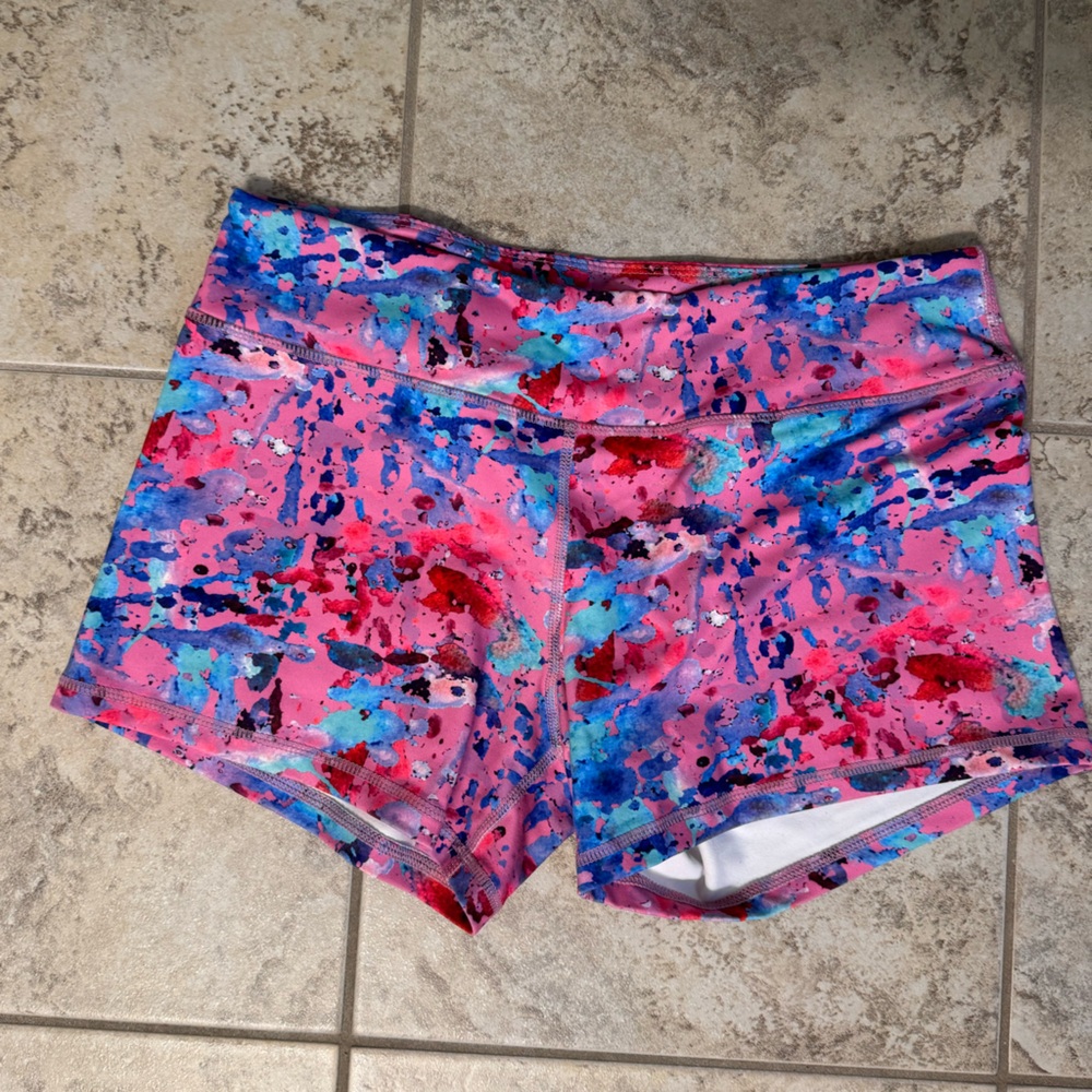 Born Primitive Pink and Blue Athletic Shorts